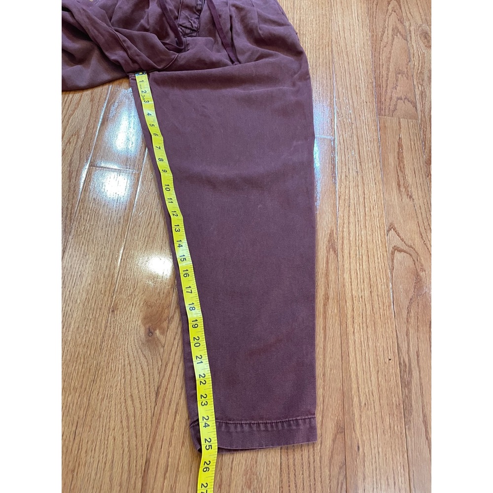 Free People Pants Womens S Purple Cotton Paperbag Waist Tapered Boho Slouchy Y2K - Picture 7 of 12